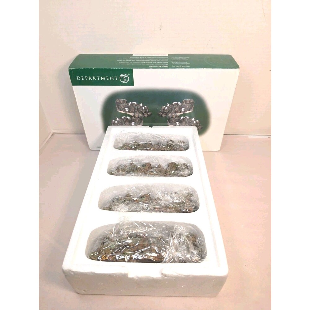 Vintage Dept 56-Craggy Cliff Extensions- Set Of 4-Village Accessories 1999 NOB
